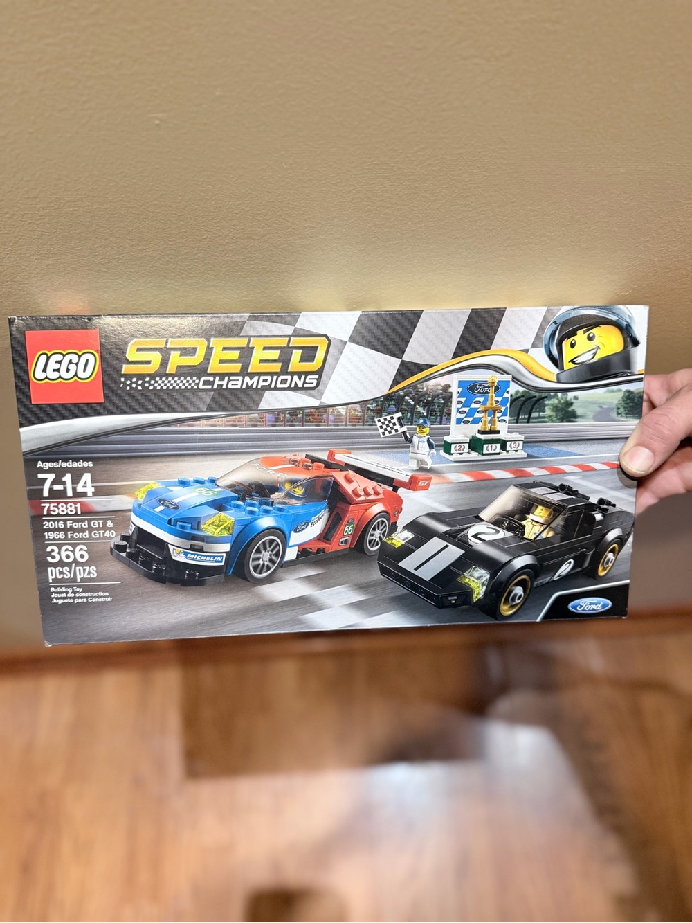 Lego Speed Champions Blue, Red & Black Ford GT Racing Set- Unopened
